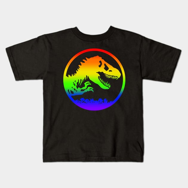 Jurassic Pride Kids T-Shirt by SJAdventures